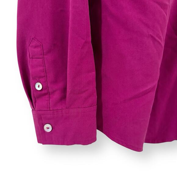 Chicos Top Womens 0 S/4 Pink Silky Modal V-neck Long Sleeve Button Up Stretch - Picture 4 of 10